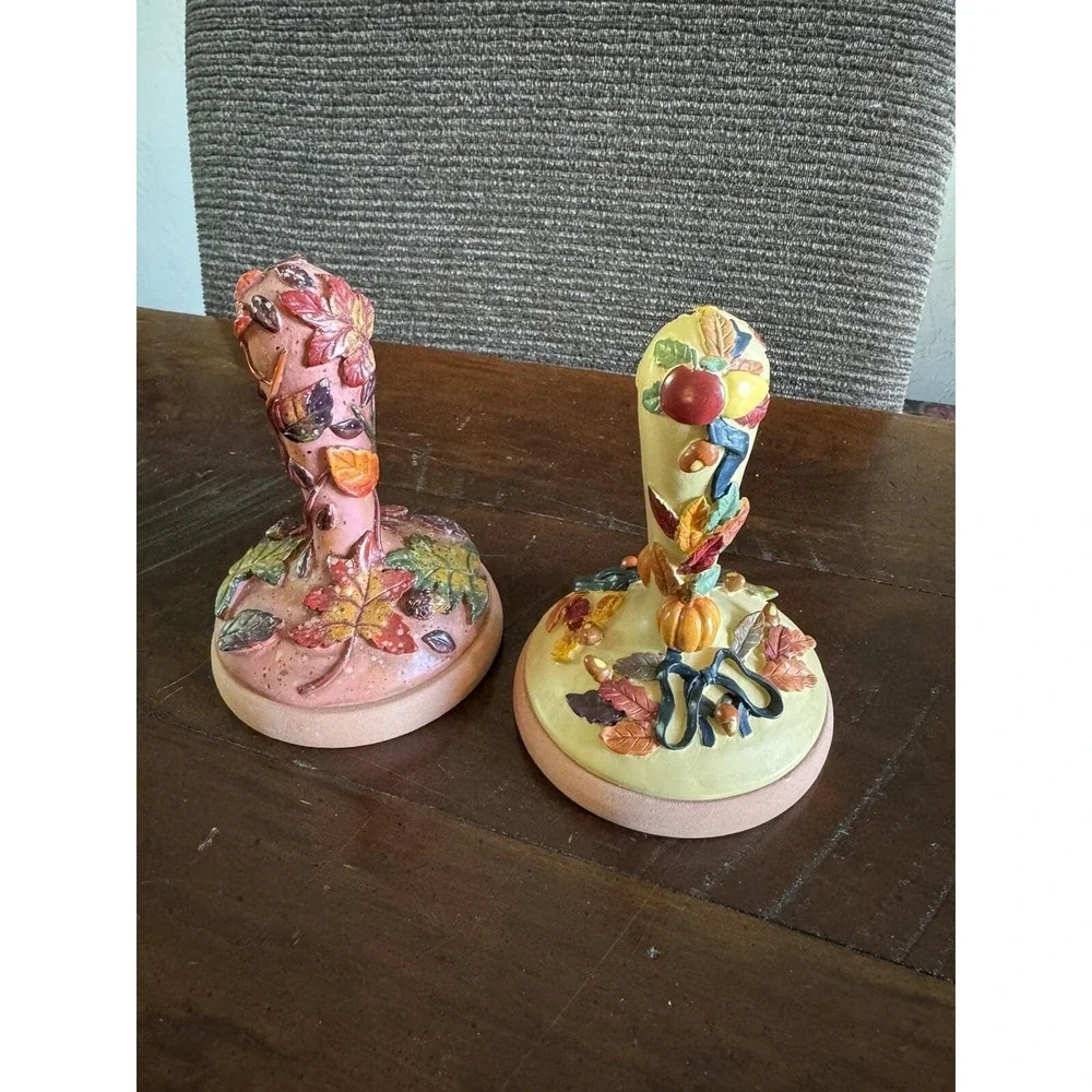 Vintage Shaker Hearth Cookie Art Cookie Stamps Autumn‎ Leaves 3.5